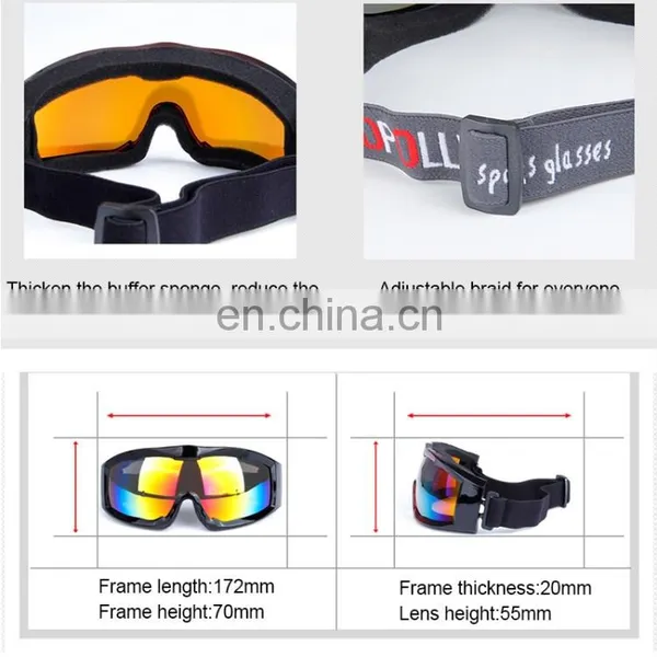 904 Unisex Single Layer Anti-fog Anti-dust UV Spherical Goggles With Adjustable Anti-slip Strap photo-4