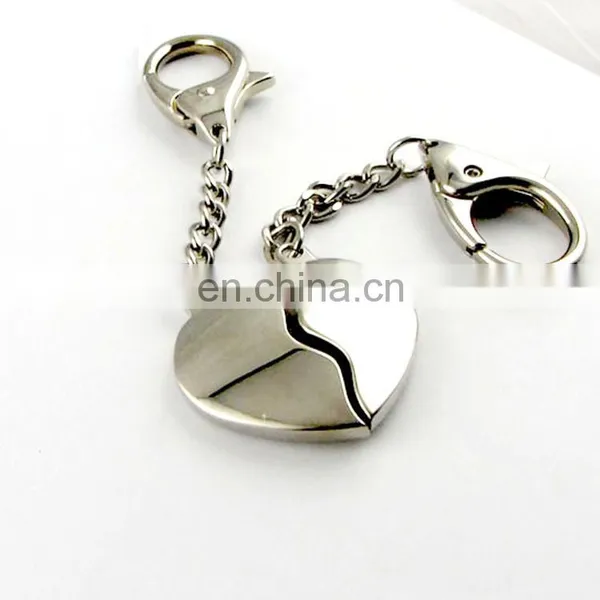 Polished Nickel Key Shape Keychain photo-2