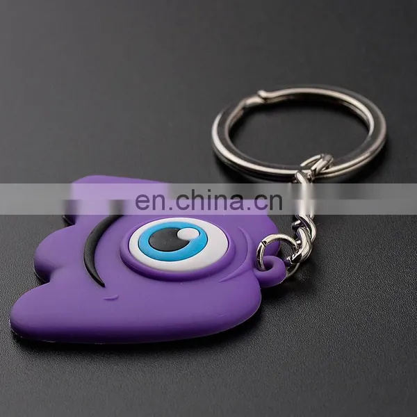Promotional Cartoon Big Eye Pvc Keychain photo-4