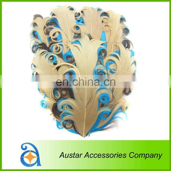 Various Colors Curled Goose Feather Pads For Hairband,Nagoire Feather Pads for Baby DIY Headband photo-2