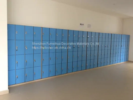 Fireproof Decorative Electronic Luggage Storage Hpl Compact Laminate Locker photo-3
