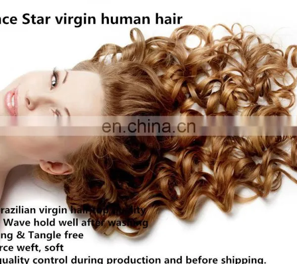 Unprocessed Wholesale Virgin Brazilian Curly Hair Extension Blonde Deep Wave Hair Weft photo-5