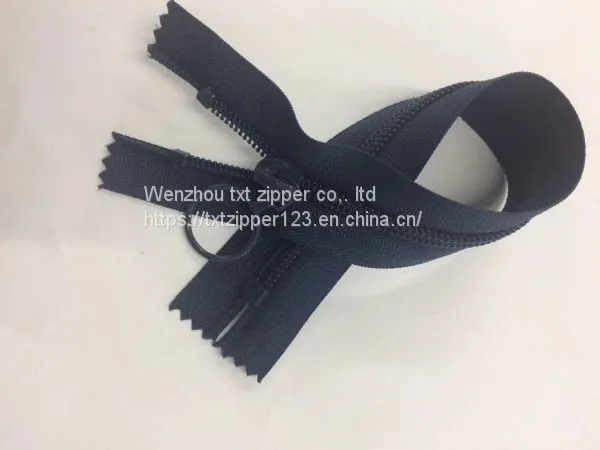 #5 Nylon Zipper With Circle Slider Close End photo-3