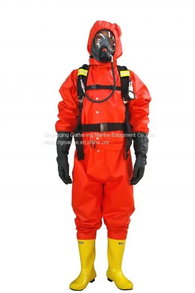 Professional Light Duty Chemical Protective Suit For Firefighter's Protection photo-2