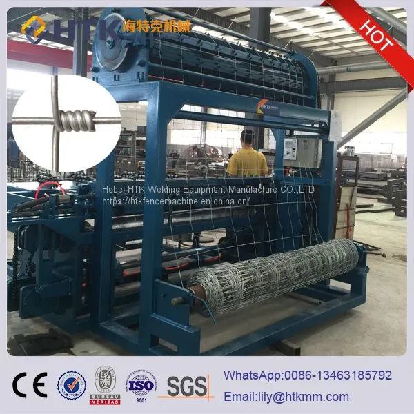 HTK-2400 Type Professional Manufacturer of Hinge Joint Farm Filed Grassland Fence Making Machine photo-2