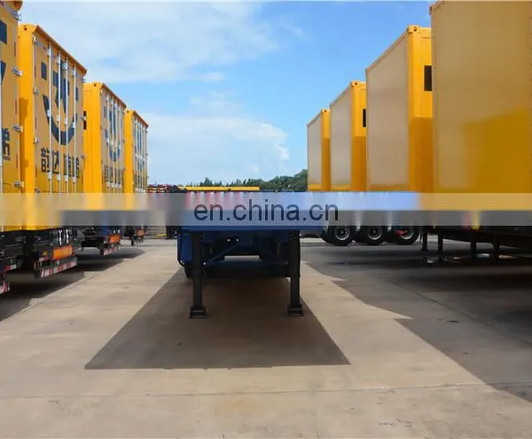 CIMC Stock Flatbed Semi Trailer 3 Axle 40 Tons Container Trailer photo-5