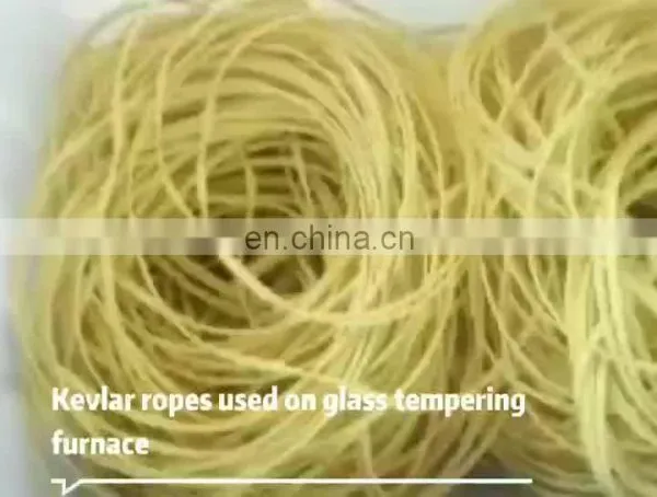 5.5 *5.5mm Kevlar Cord Rope Used on Glass Tempering Furnace
