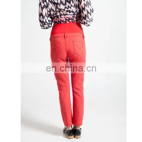 DiZNEW Wholesale Stretch Comfortable Maternity Jeans Pants for Women photo-3
