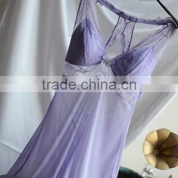 C71661A Wholesale China Clothing Silk Summer Sexy Pajamas for Women photo-3