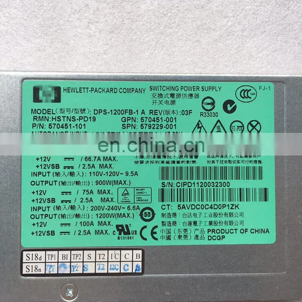 720620-b21 1400w Flex Slot Platinum Plus Hot Plug Power Supply Kit photo-5
