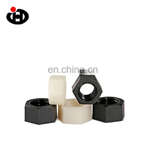 High Quality Insert Nylon Plastic Black Hex Nut Nylon Locking Nut photo-3