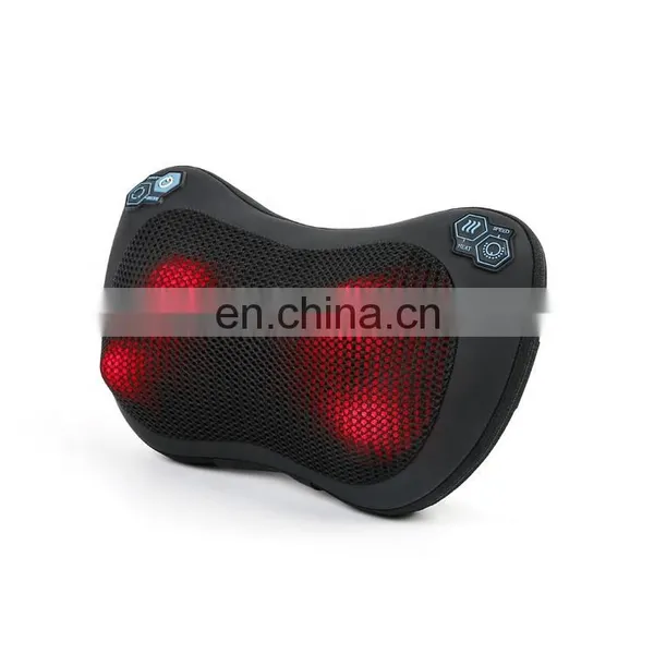 Newest Home Use Infrared Roller Heating Massage Pillow Wireless and Rechargable Shiatsu Massager Illow