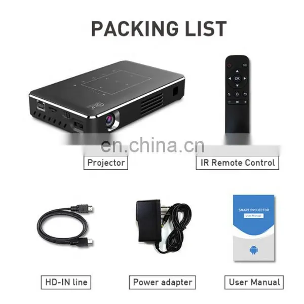 Latest 4k Video Portable P10 II Interactive Projector 2.4G/5G Wifi Touch Screen Mini Phone Wireless Projector photo-2