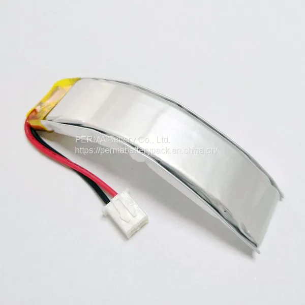 Curved Li-polymer Battery Pack Equipped With PCB and Connector for Wireless Technology