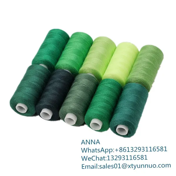Dyed Spun 100% Polyester Yarn Polyester Sewing Thread photo-2