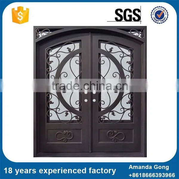 New Design And Fashion Wrought Iron Pantry Safety Front Doors photo-6