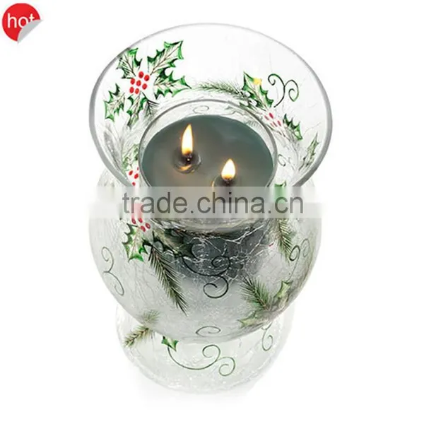 Glass Innovation Pedestal Gold Ornate Mercury Glass Votive/ Unique Candle Jars photo-2