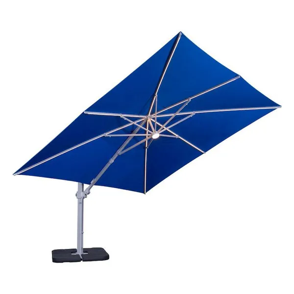 Scenic Restaurant With Light Courtyard Umbrella LED Roman Umbrella Garden Parasol Large Sun Umbrella photo-3