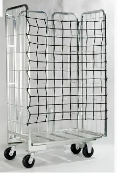 Logistics Trolleys Heavy Duty Cargo Storage 4 Sided 500kg Nestable Foldable Metal Steel Roll Container Cage Trolley photo-4