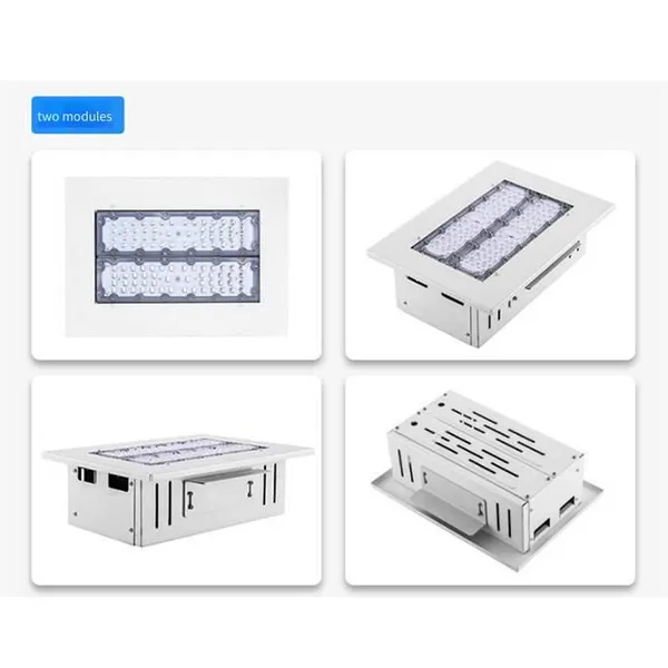 Factory-directly-supplied Led Gas Station Lights, 100w/150w/200w, Modular Led Lights Specially Designed for Gas Stations