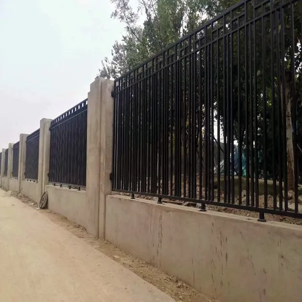 Outdoor Wrought Iron Fence 6ft Height Anti Rust Coated for Pool and Balcony Safety photo-5