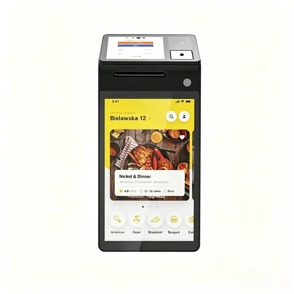 POS PDA Receipt Printer Android 14 and 58mm High Speed Thermal Printer 8'' Touch Screen. Handheld Mobil Point of Sale Tablet Support 5G photo-5