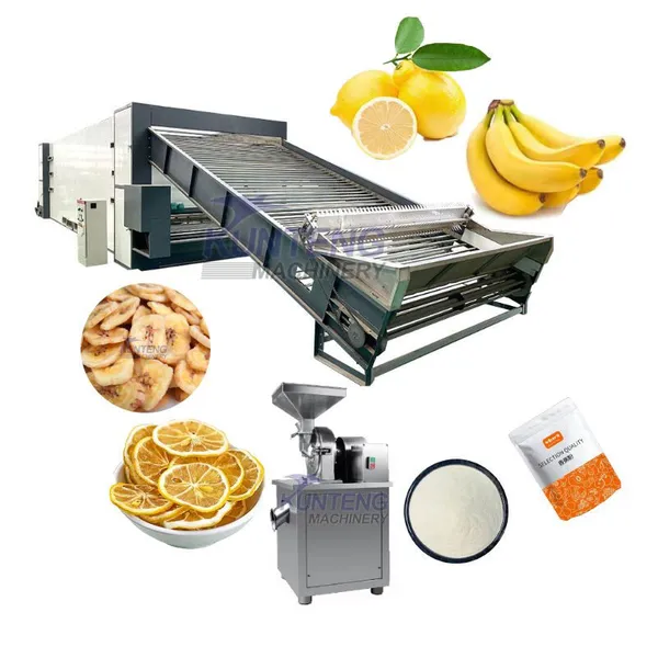 Commercial Plantain Drying Machine Lemon Dryer Machine Fruit Lemon Powder Production Line EPC