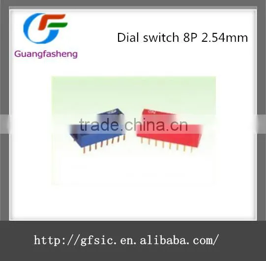 Dial switch 8P 2.54mm pitch toggle switch code switch