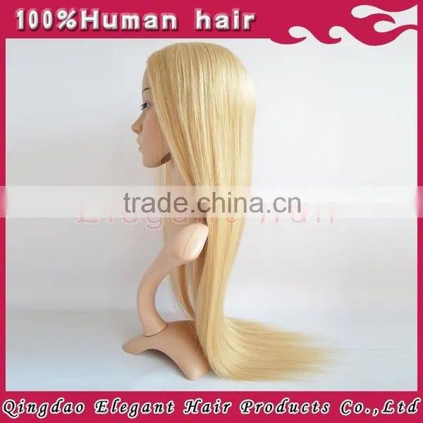 2015 Qingdao New Products High Quality Russian Human Hair Full Lace Wigs Blondes photo-5