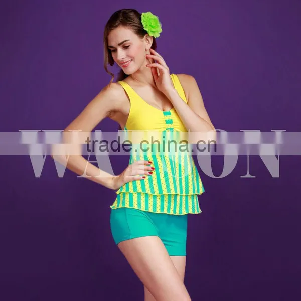 Printig Material Lady's Tankini Swimming Suits Bathing Suits