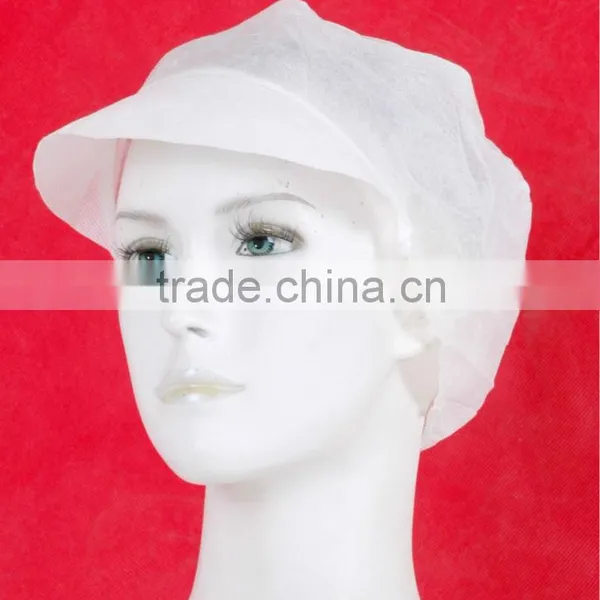 Disposable Non-woven Peak Cap Work cap for man