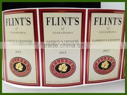 Custom Embossing Gold Stamping Wine Sticker Labels China Manufacturer photo-2