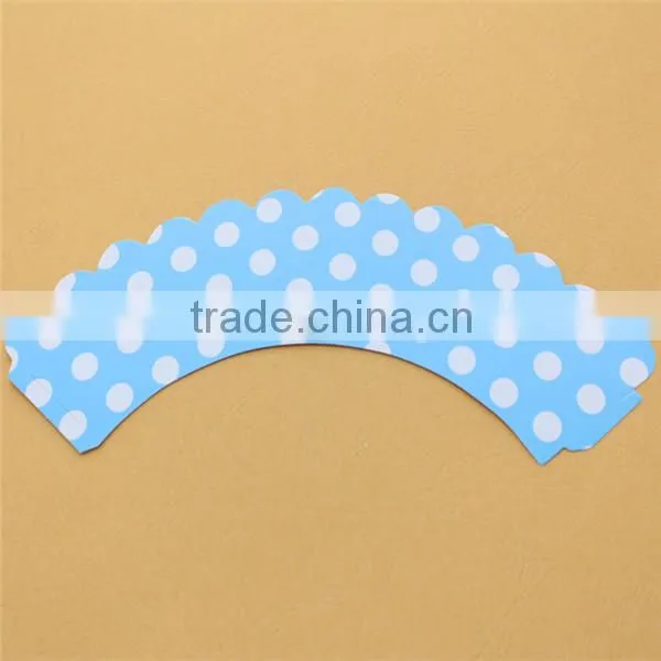 Lovely Polka Dot Baking Cup Cupcake Wrappers&toppers Picks Decoration Kids Birthday Party Favors Supplies-CW005 photo-6