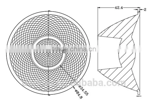 Samsung High Power Focus PC Material Led Cob Lens for Tracklight DK8525-ZOOM photo-2