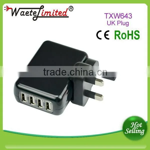 High Quality 4 Port Usb EU Plug Charger Adapter With CE ROHS for ASUS Tablet pc Devices photo-5