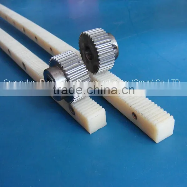 High Proformance Cnc Plastic Nylon6 Gear Rack and Pinion MC Nylon Gear Rack for Sliding Gate Nylon Gear Rack and Pinion photo-4