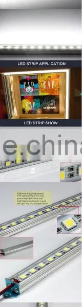72leds SMD5050 Ip68 White Color Rigid LED Strip Light for Decoration Rigid Led Strip Light photo-5