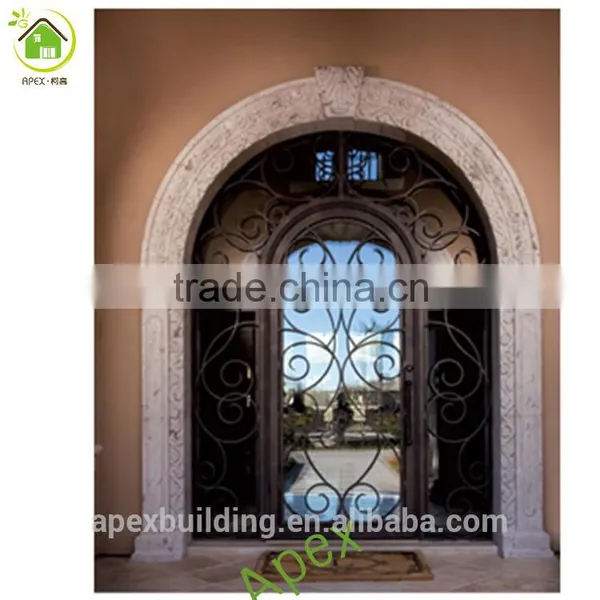 Villa & Garden Wrought Iron Door French Doors Used Exterior Door photo-2