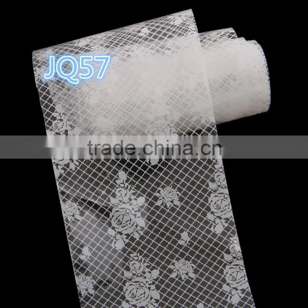 Women Fashion Mixed 4*100CM Nail Art Transfer Foil Set Tip Decoration White Flower Christmas'Day Stickers photo-3