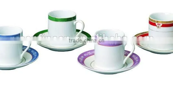 Hotel&restaurant Ceramic Cup&saucer,flower Porcelain Coffee Set photo-5