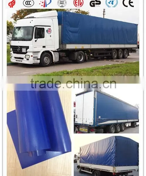 PVC Truck Side Curtain Fabric With Coating Both Sides 20905W2