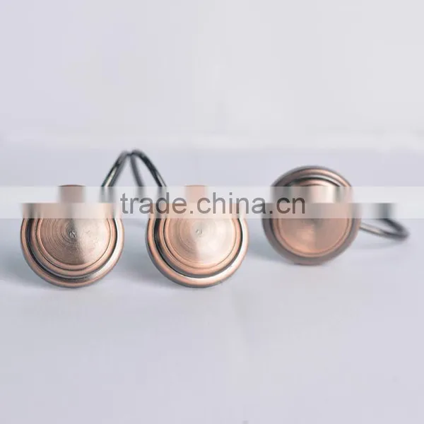 Shower Curtain Hooks/shower Curtain Track Hooks ,metal Rounded Shape Curtain Hanging Hooks photo-2