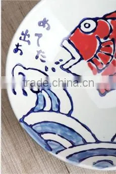 Japanese Characteristic Hand-painted Ceramic Fish Dish HY1671901 photo-5