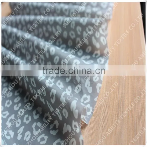 Leopard Sublimation Print Silk Dress Fabric photo-4