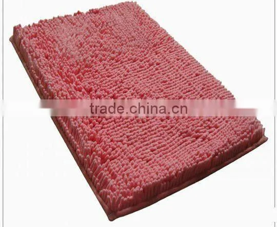 Chenille High Pile Floor Mat With Pvc Anti Slip Base photo-4