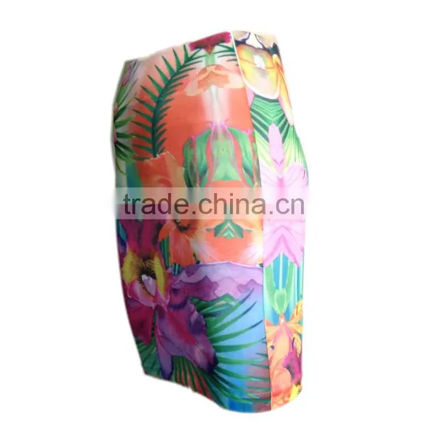 Sexy Pictures of Mature Women With Short Skirt Seamless Printed Skirt photo-2