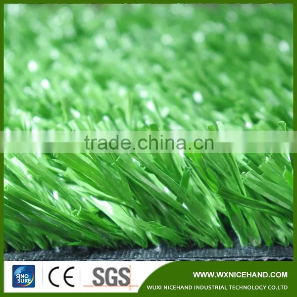 Single Green Plastic Natural Fake Grass for Playground Decoration photo-2