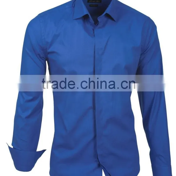 Latest Design Long Sleeve Cotton Spandex Non Iron Shirt for Men photo-2