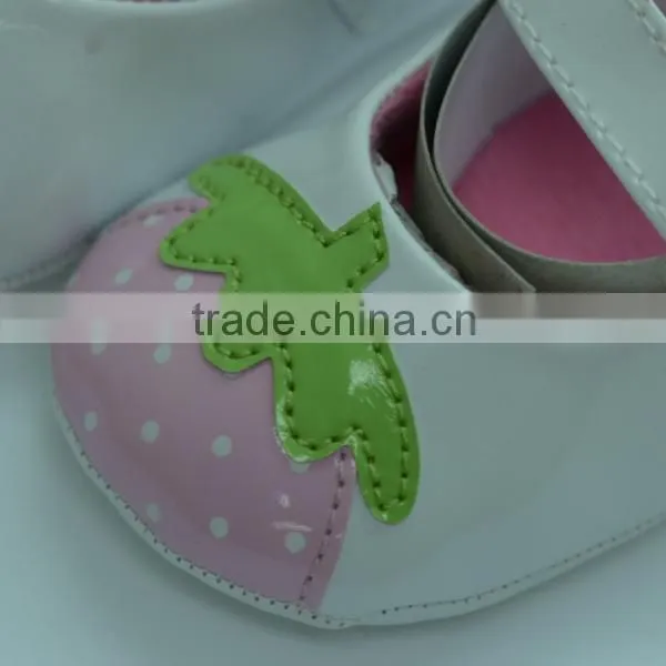 Fashion White PU Applique Maryjane Nursery Shoe photo-4