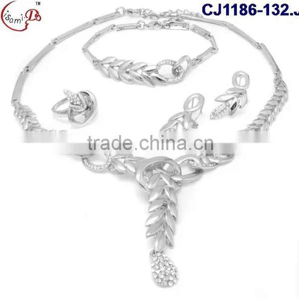 CJ1186-22 China Supplier Latest Design Top Grade Quality 18k African Jewelry Sets Dubai photo-6